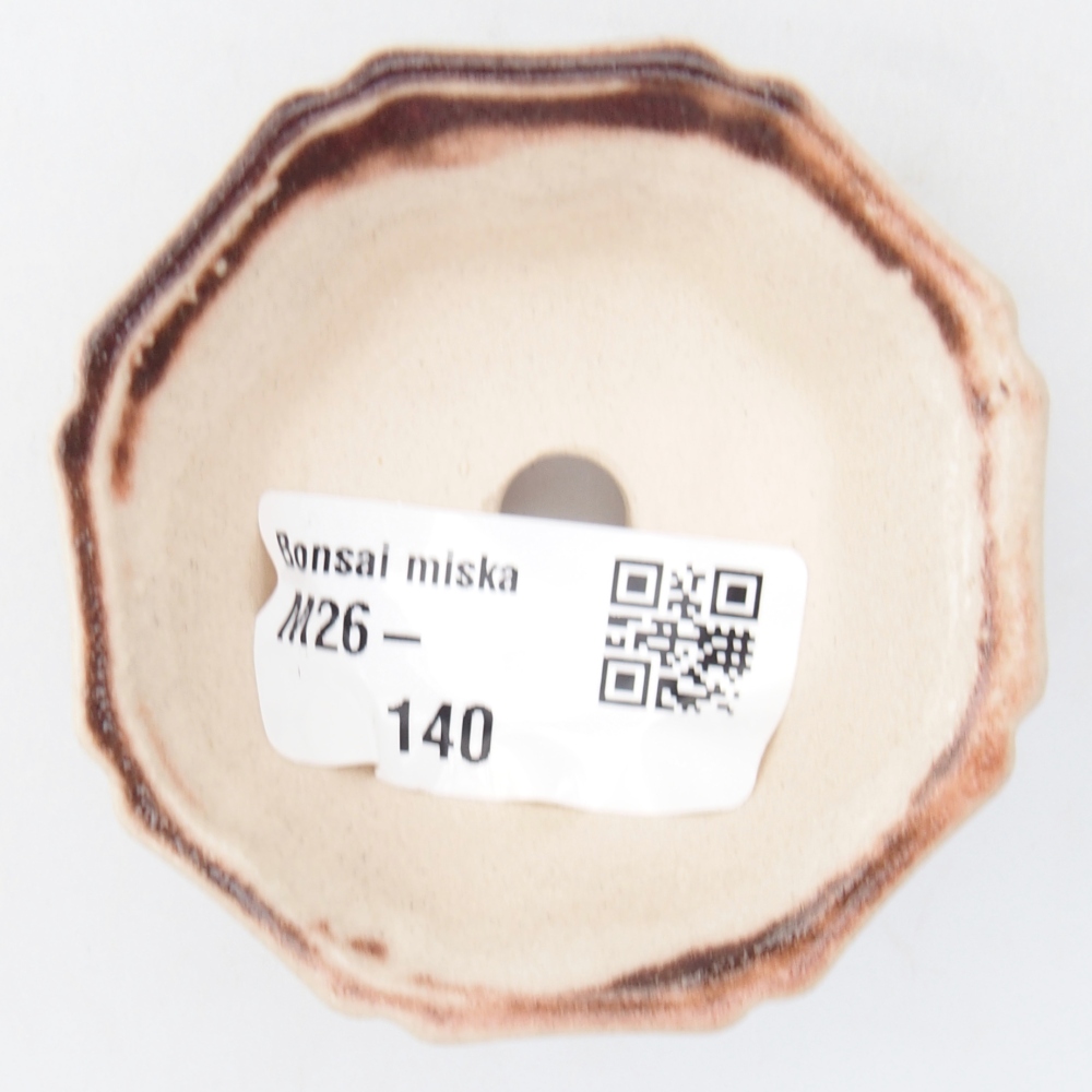 Mini bonsajová miska 6 x 6 x 3 cm, ružová