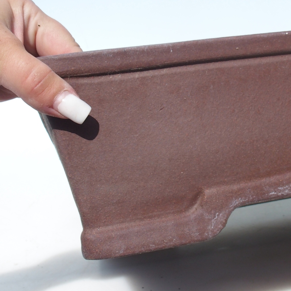 Bonsajová miska 40 x 32,5 x 10,5 cm breza hnedá