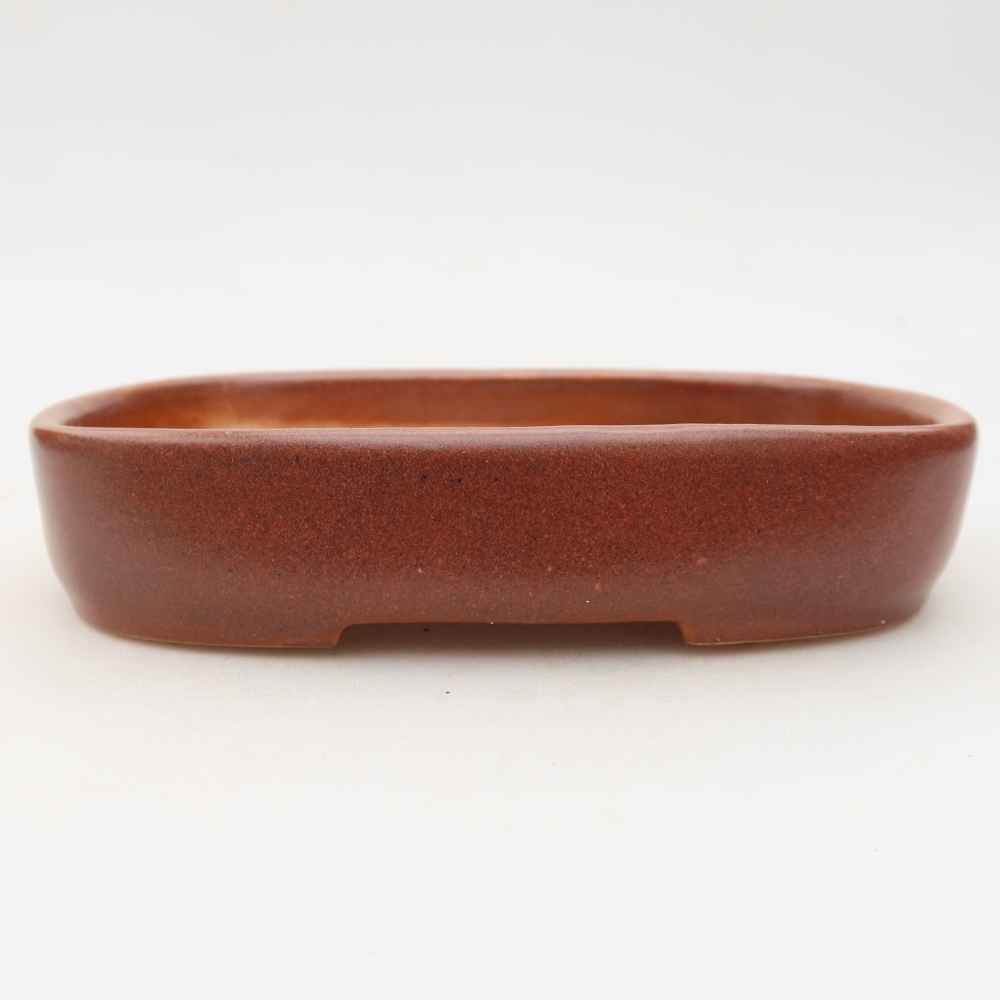 Keramická miska na bonsaje 16 x 11 x 3,5 cm, farba vínová