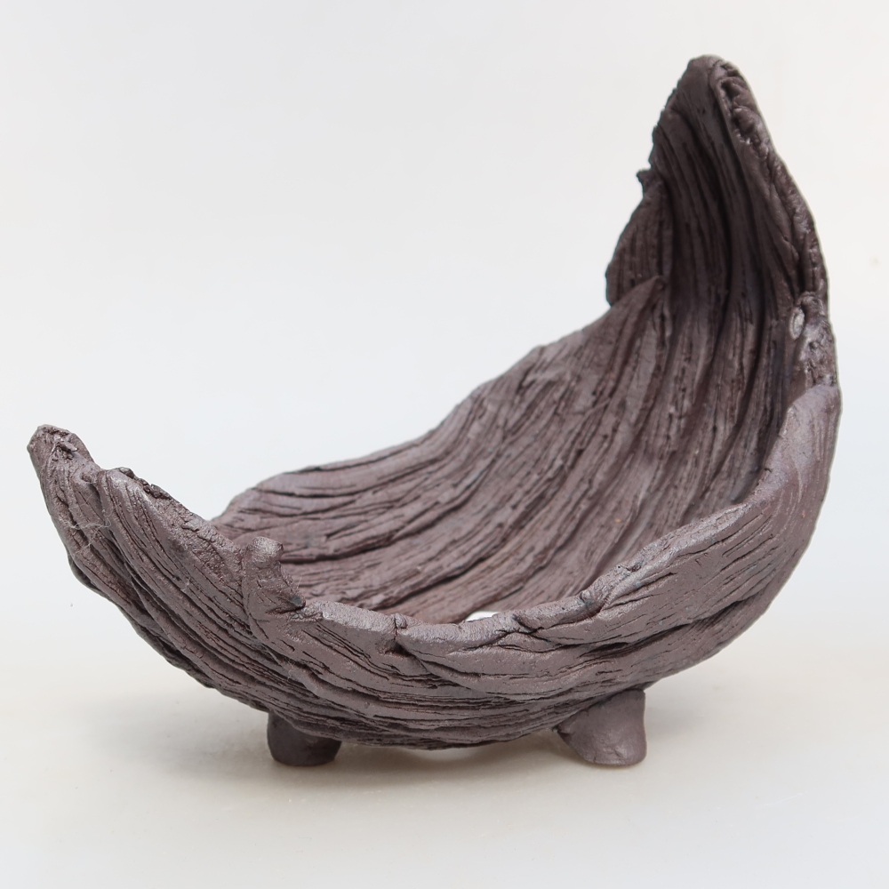 Keramická škrupina  15 x 11 x 14,5 cm, farba hnedá
