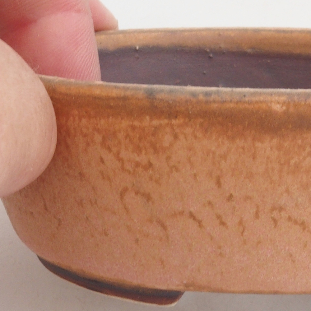 Keramická bonsai miska 9,5 x 8 x 3 cm, farba ružová