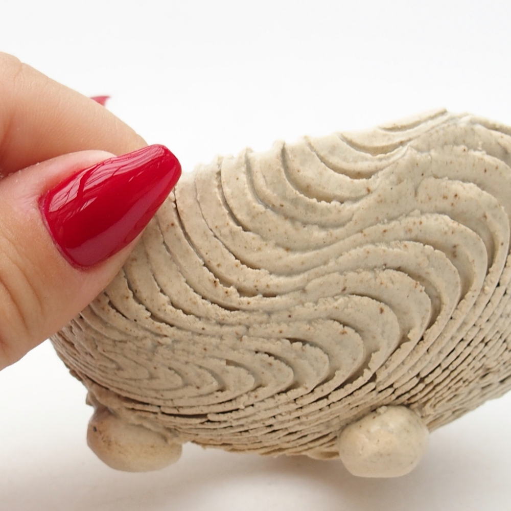 Keramická mušľa 9 x 8,5 x 5 cm , farba béžová