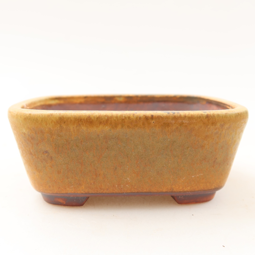 Keramická miska na bonsaje 10 x 8,5 x 4 cm, farba zelená
