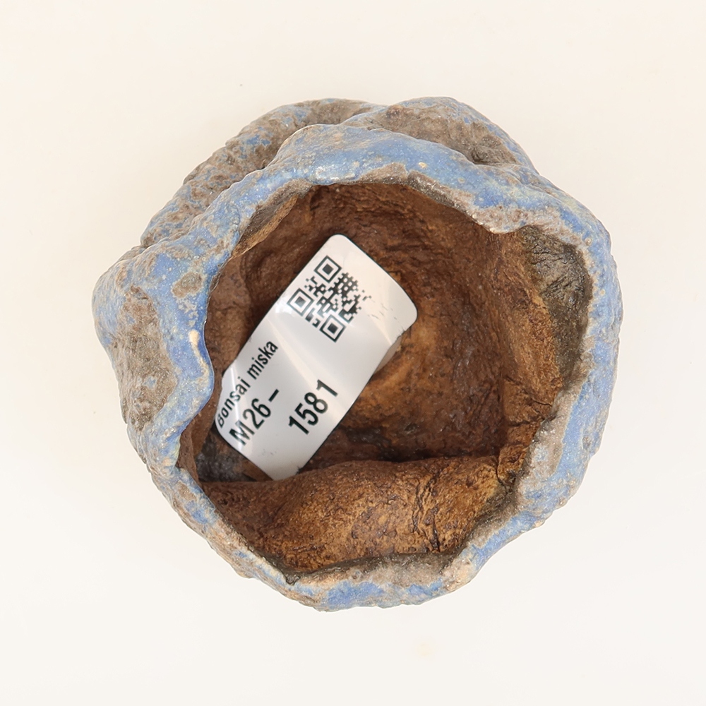 Keramická škrupina  6 x 5,5 x 6 cm, farba modrá