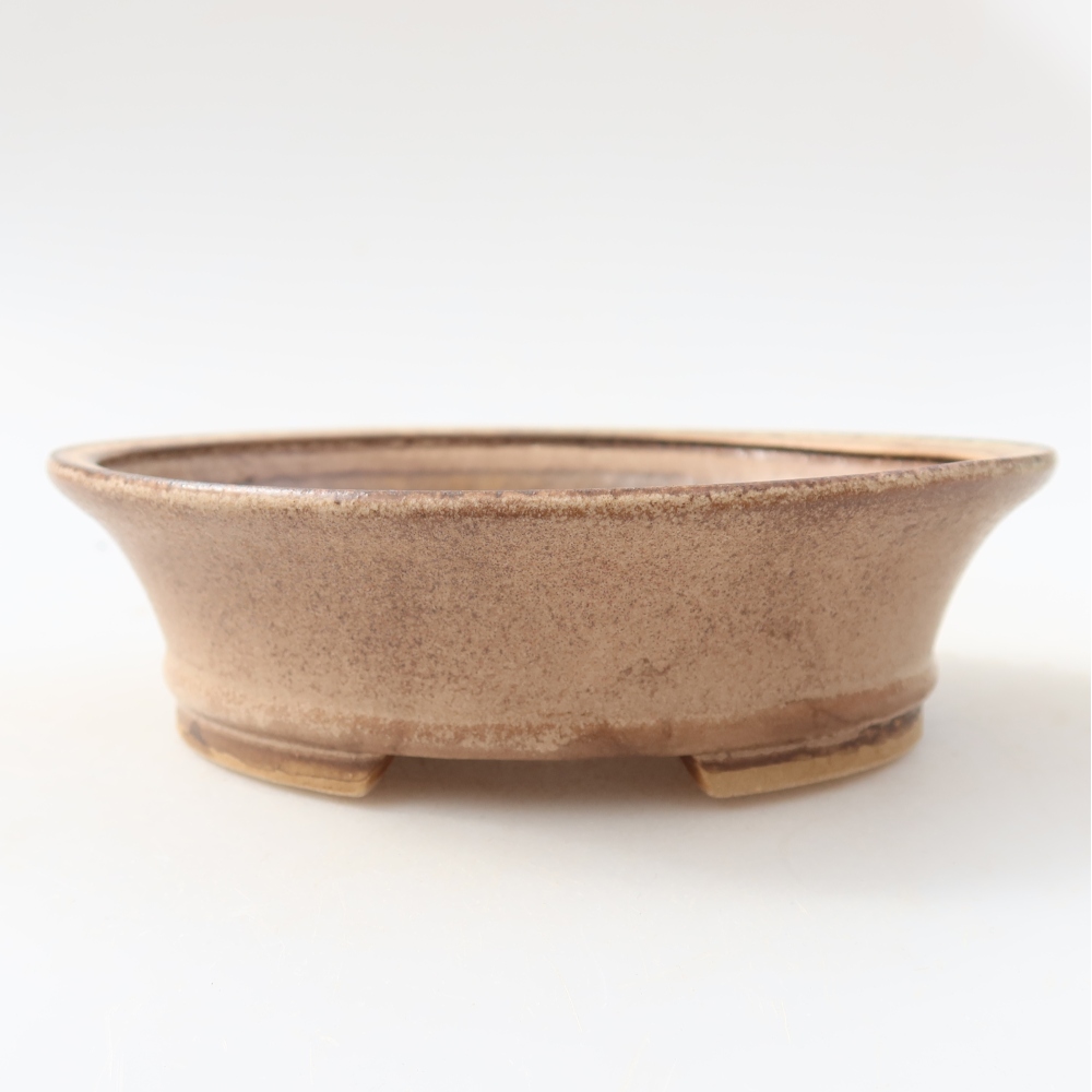 Keramická miska na bonsaje 14,5 x 13 x 4 cm, farba ružová