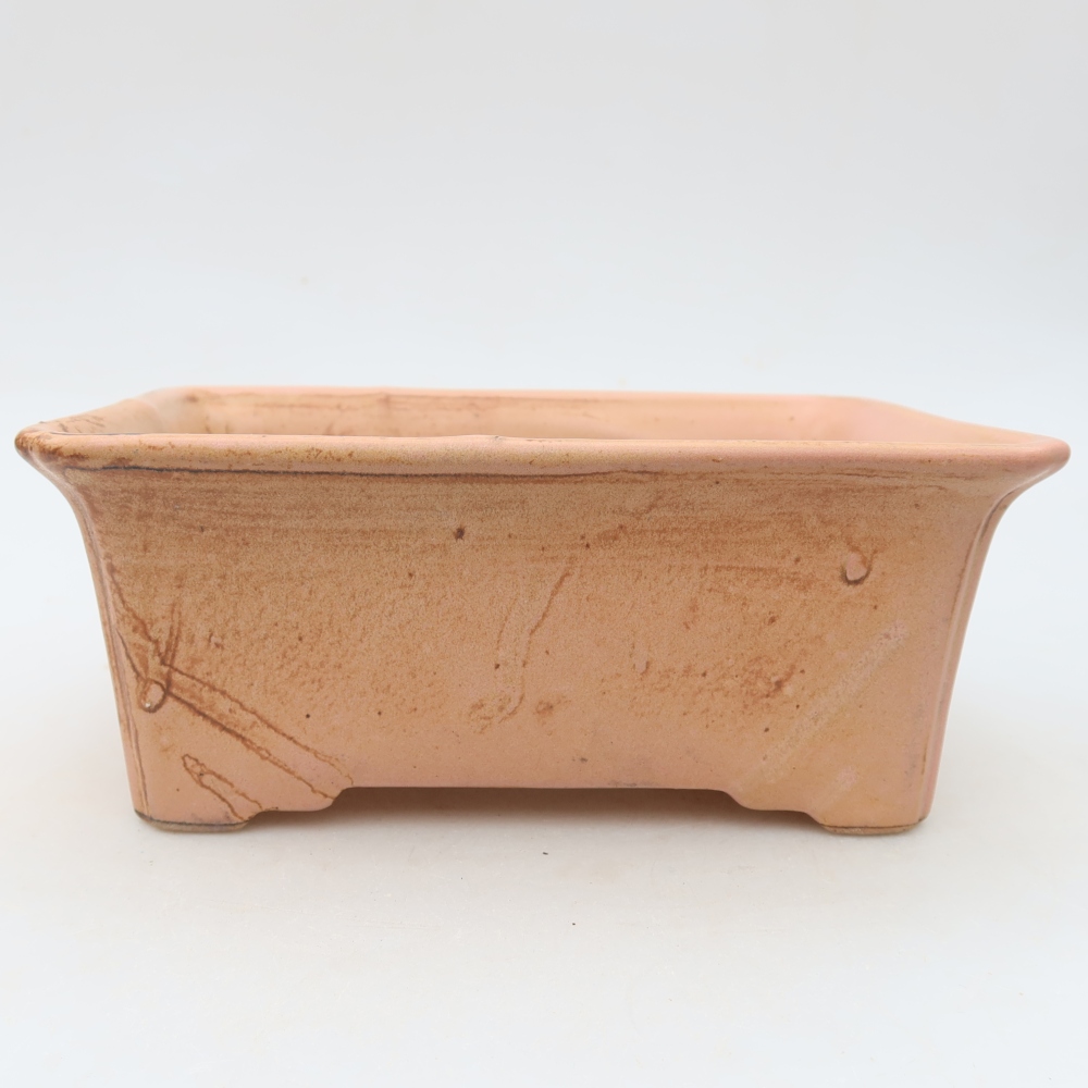 Keramická miska na bonsaje 18 x 13,5 x 7,5 cm, farba ružová