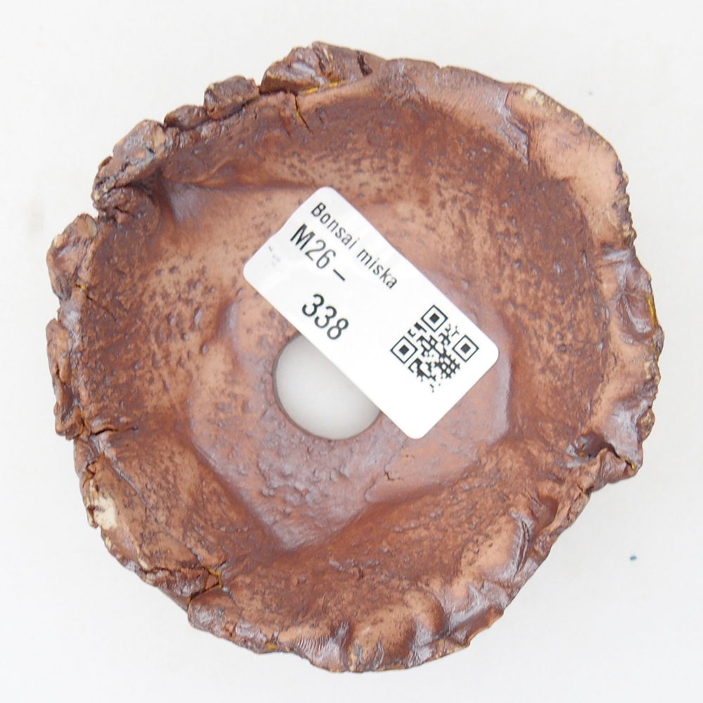 Keramická mušľa 9 x 8,5 x 4,5 cm , farba hnedá