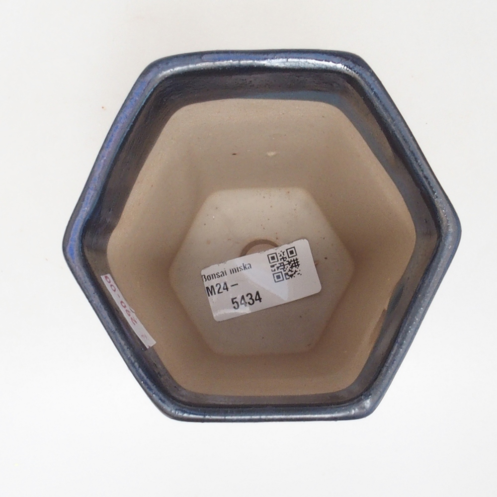 Keramická bonsai miska 9,5 x 8,5 x 14,5 cm, farba modra