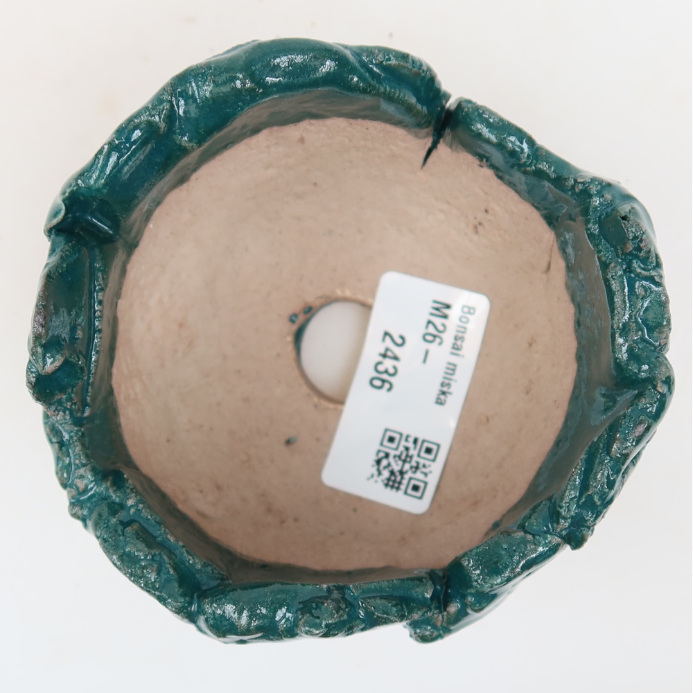 Keramická škrupina  9 x 8,5 x 6 cm, farba zelená
