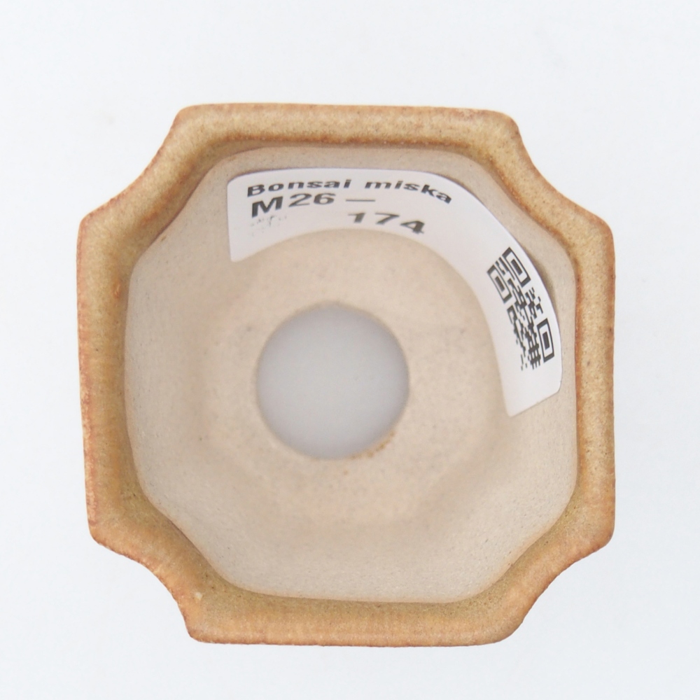 Mini bonsajová miska 4,5 x 4,5 x 4 cm, hnedá
