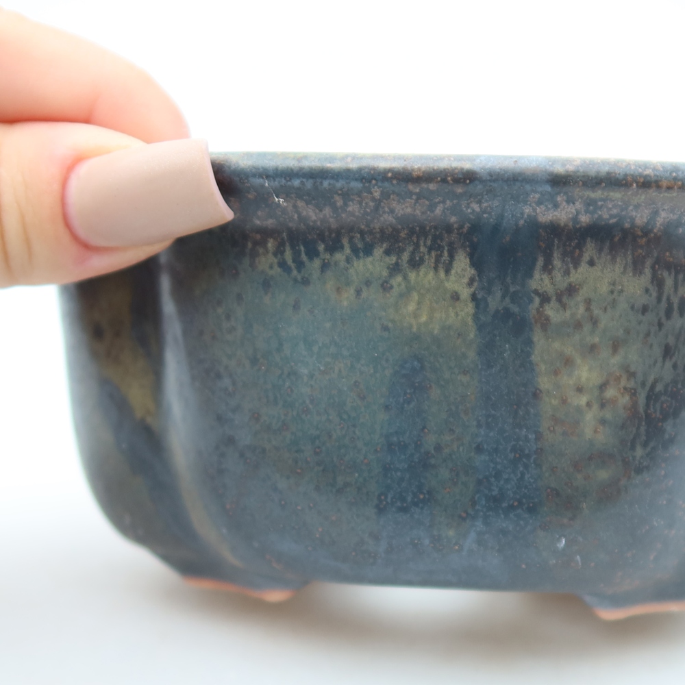 Keramická miska na bonsai 13,5 x 11 x 6 cm, farba hnedá