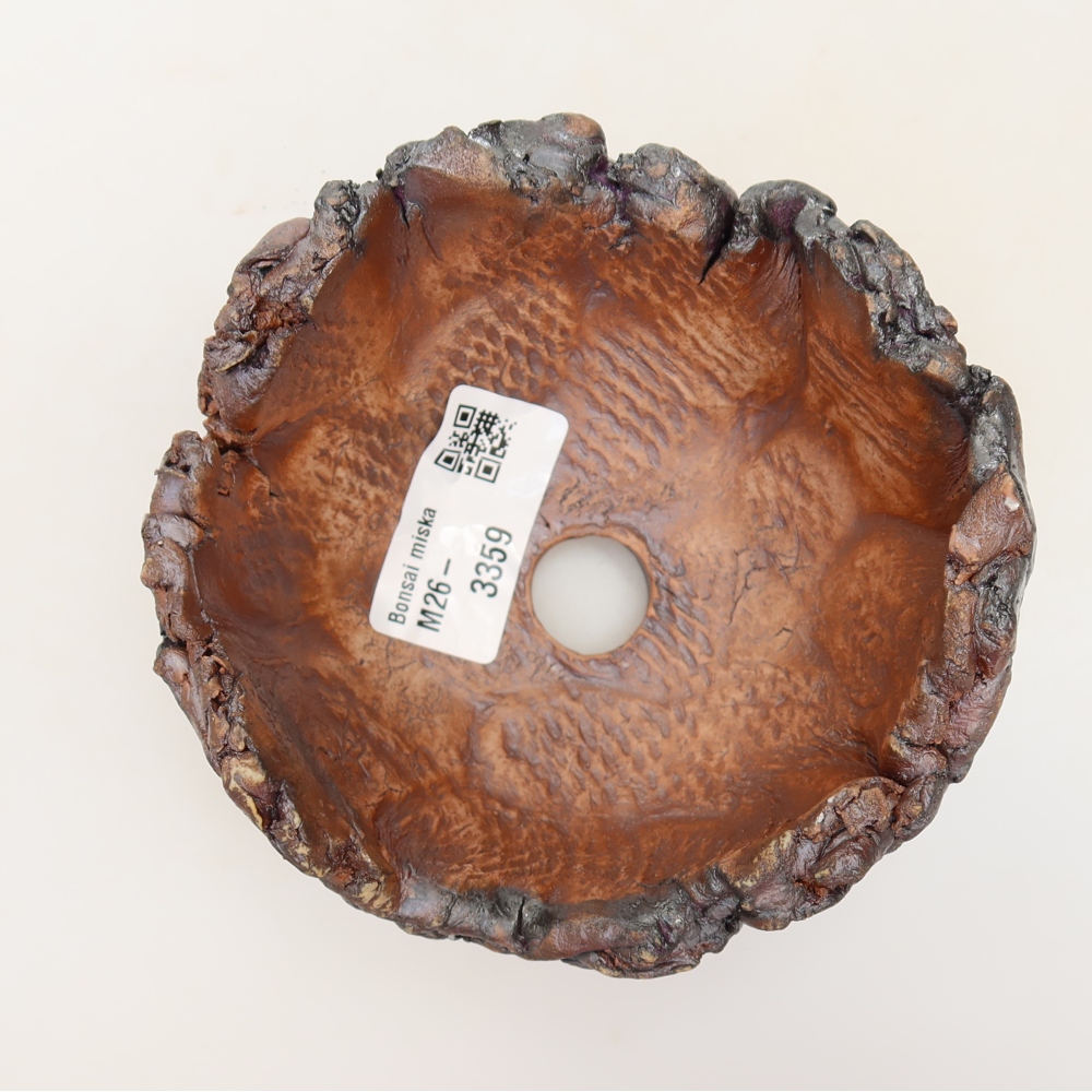 Keramická škrupina 12 x 11 x 7 cm, farba hnedá