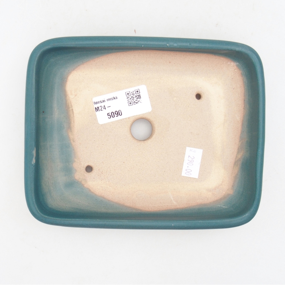 Keramická bonsai miska 17 x 14 x 3,5 cm, farba modra