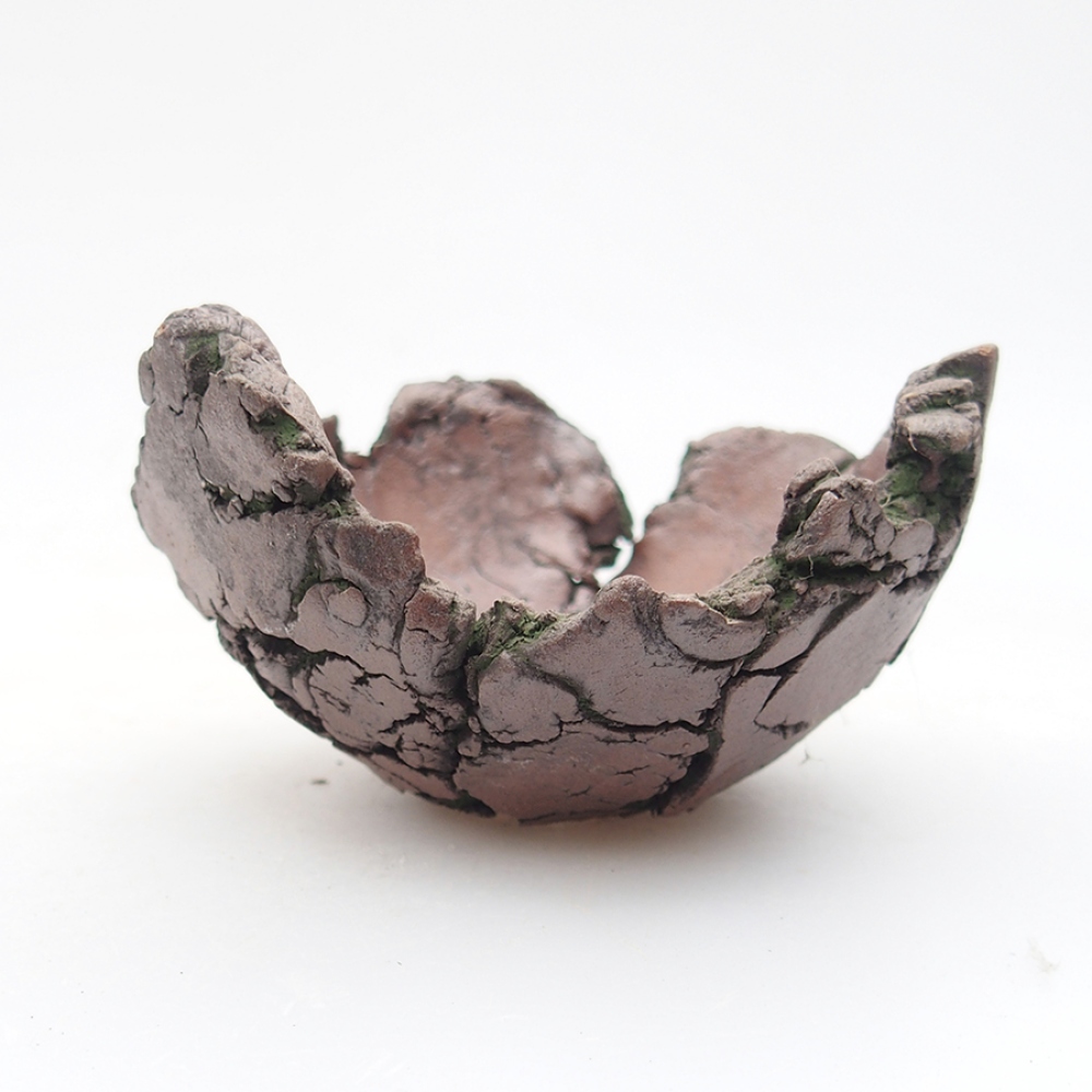 Keramická Škrupina 8 x 7,5 x 4,5 cm, farba zelená