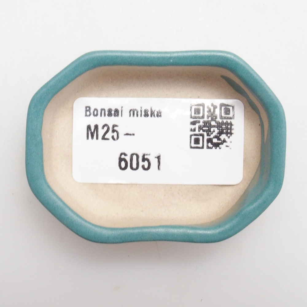Keramická bonsai miska 5,5 x 4 x 1,5 cm, farba modrá