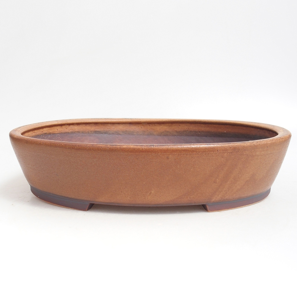 Keramická bonsai miska  28,5 x 24,5 x 6  cm, farba hnedá
