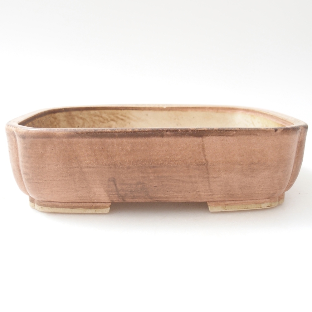 Keramická miska na bonsaje 17,5 x 14 x 5 cm, ružová