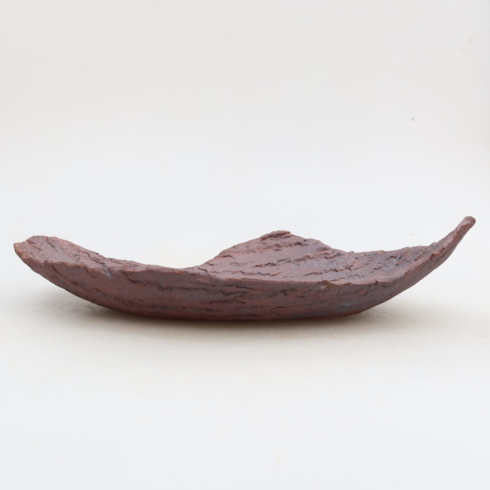Keramická škrupina  30 x 19,5 x 7 cm, farba hnedá