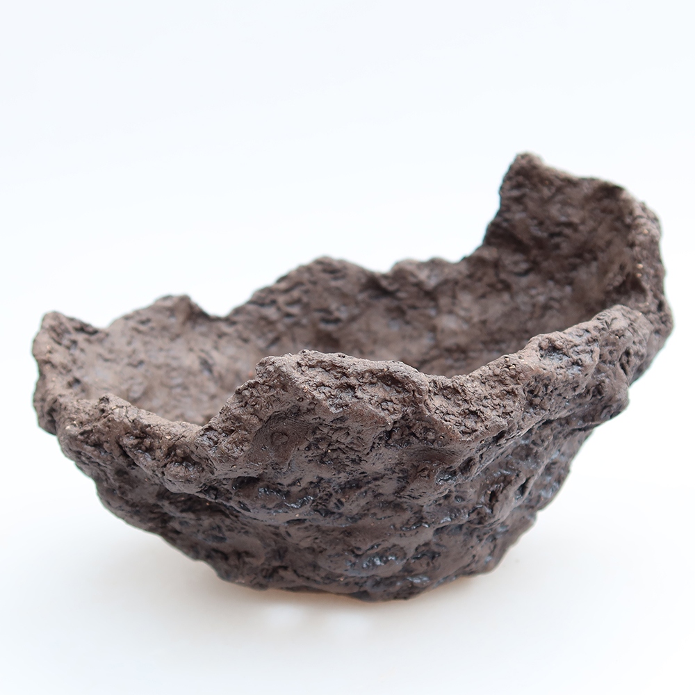 Keramická škrupina 14 x 12 x 11 cm, farba hnedá