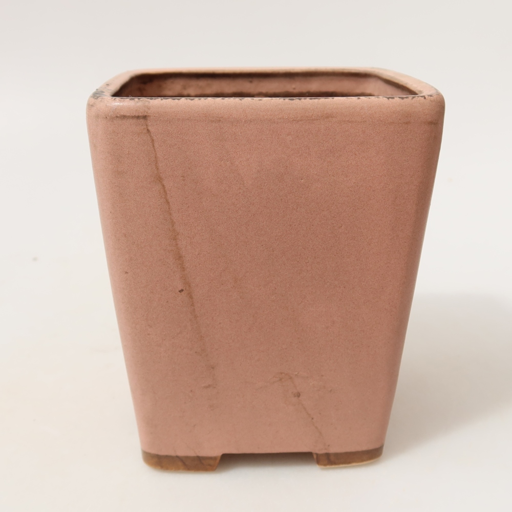 Keramická miska na bonsai 10,5 x 10,5 x 12 cm, farba ružová