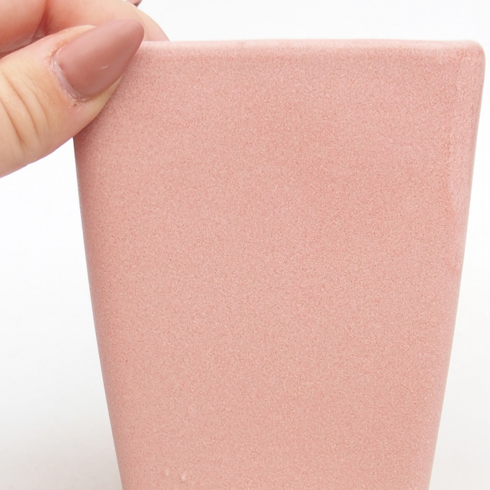 Keramická miska na bonsaje 8,5 x 8,5 x 11,5 cm, ružová