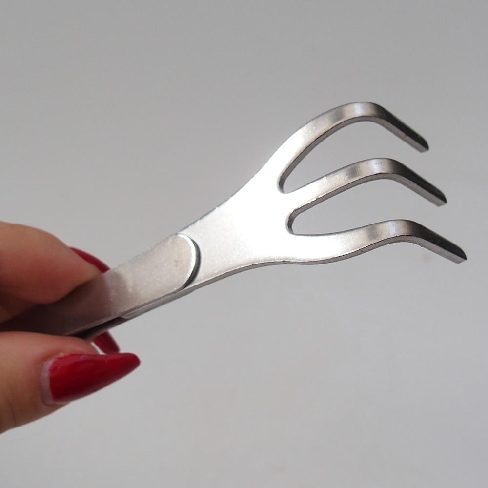 Chápadlo a zahnutá pinzeta 22 cm - nehrdzavejúca oceľ