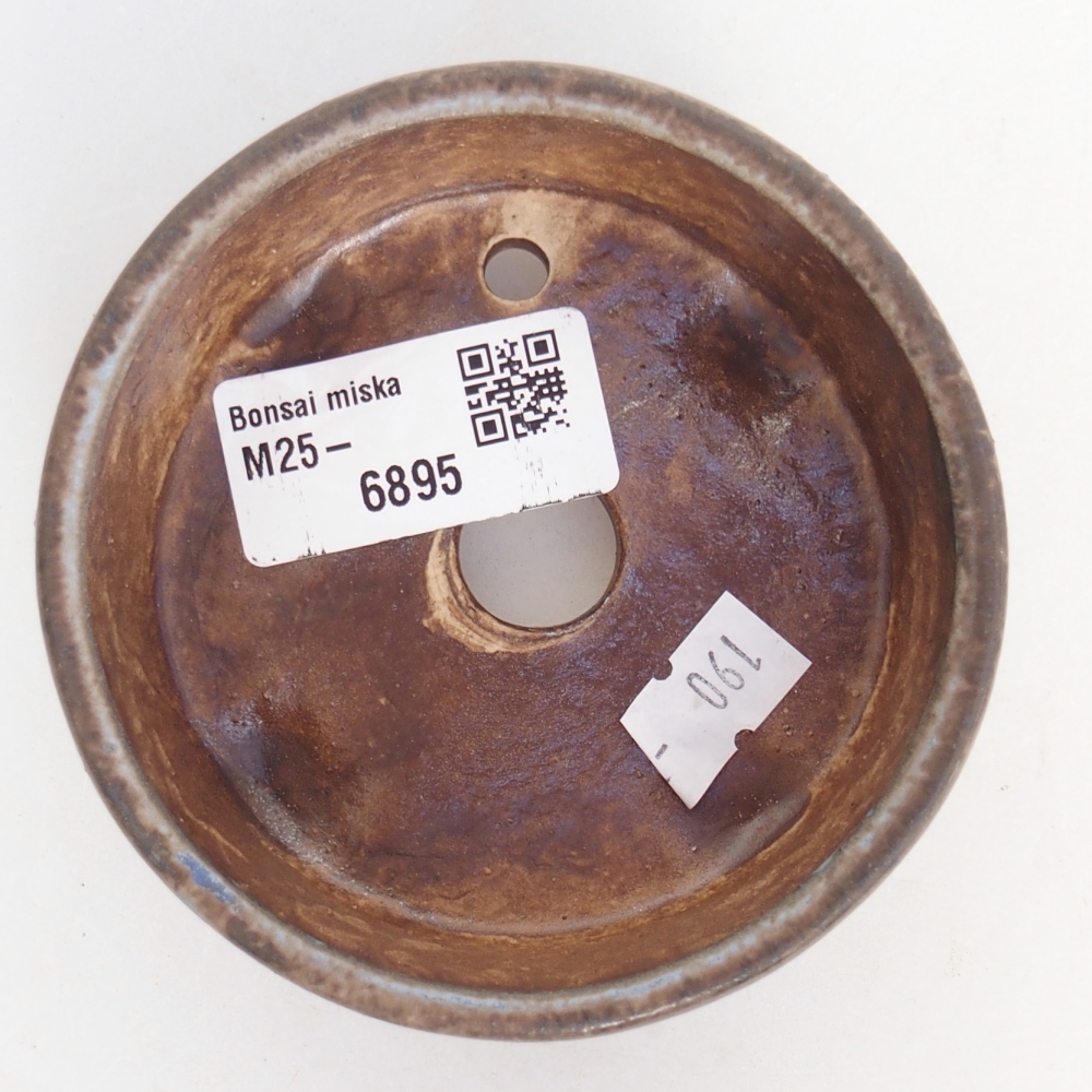 Keramická miska na bonsaje 9 x 9 x 3,5 cm, farba modrá