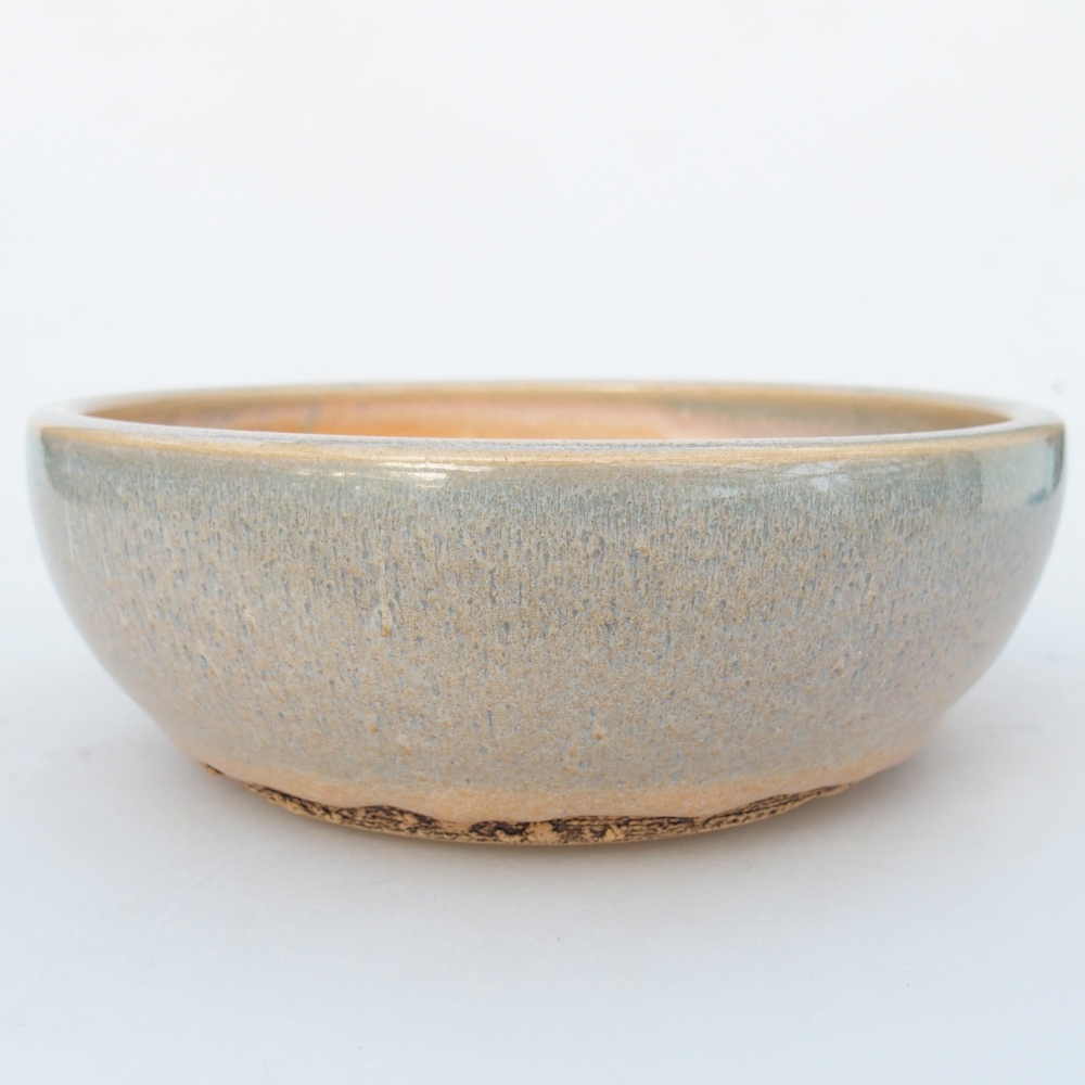 Keramická miska na bonsaje 15 x 15 x 5 cm, zelenohnedá