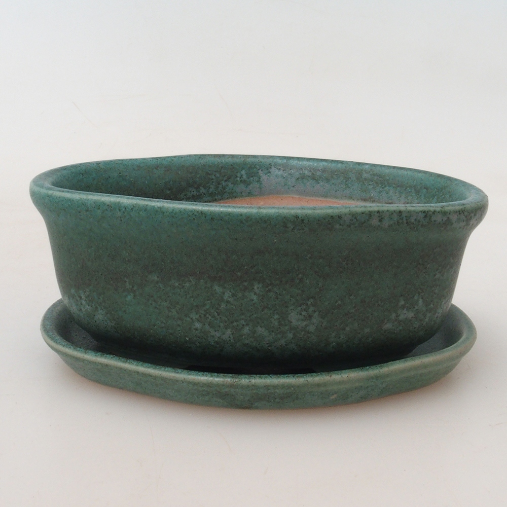 Bonsai miska + podmiska H01 - 12x9x5 cm