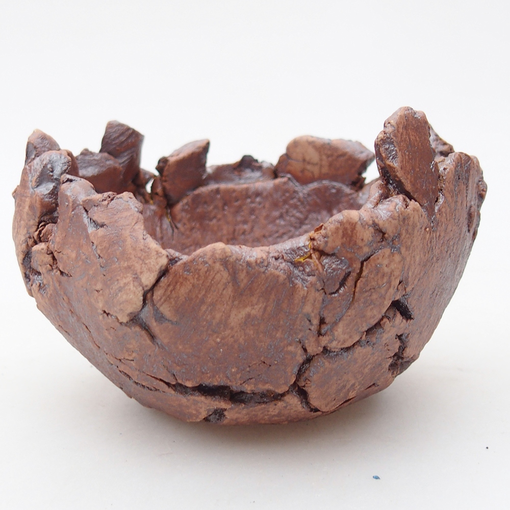 Keramická mušľa 9 x 9 x 5,5 cm , farba hnedá