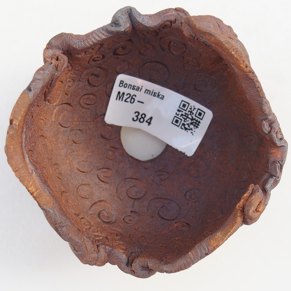 Keramická mušľa 8 x 7,5 x 7 cm , farba hnedá