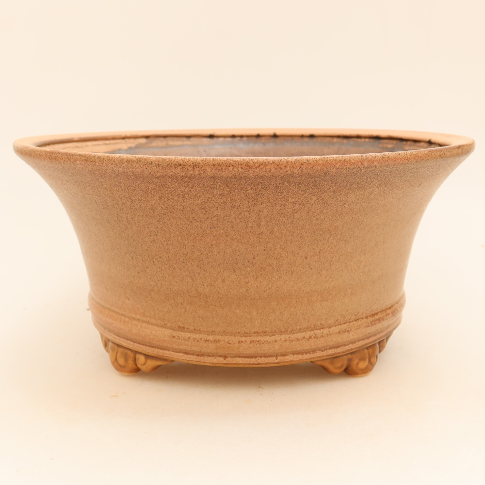 Keramická miska na bonsai 24,5 x 24,5 x 11 cm, farba ružová