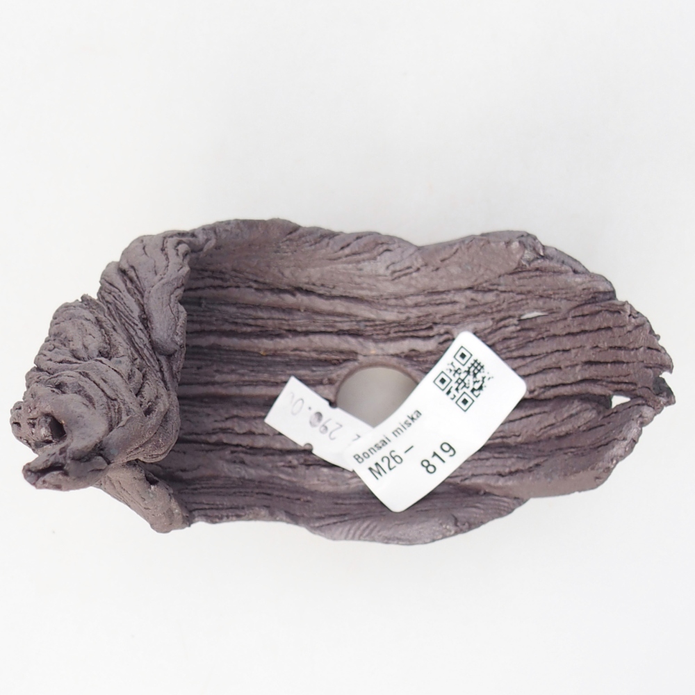 Keramická mušľa 11 x 6,5 x 14,5 cm , kovová farba