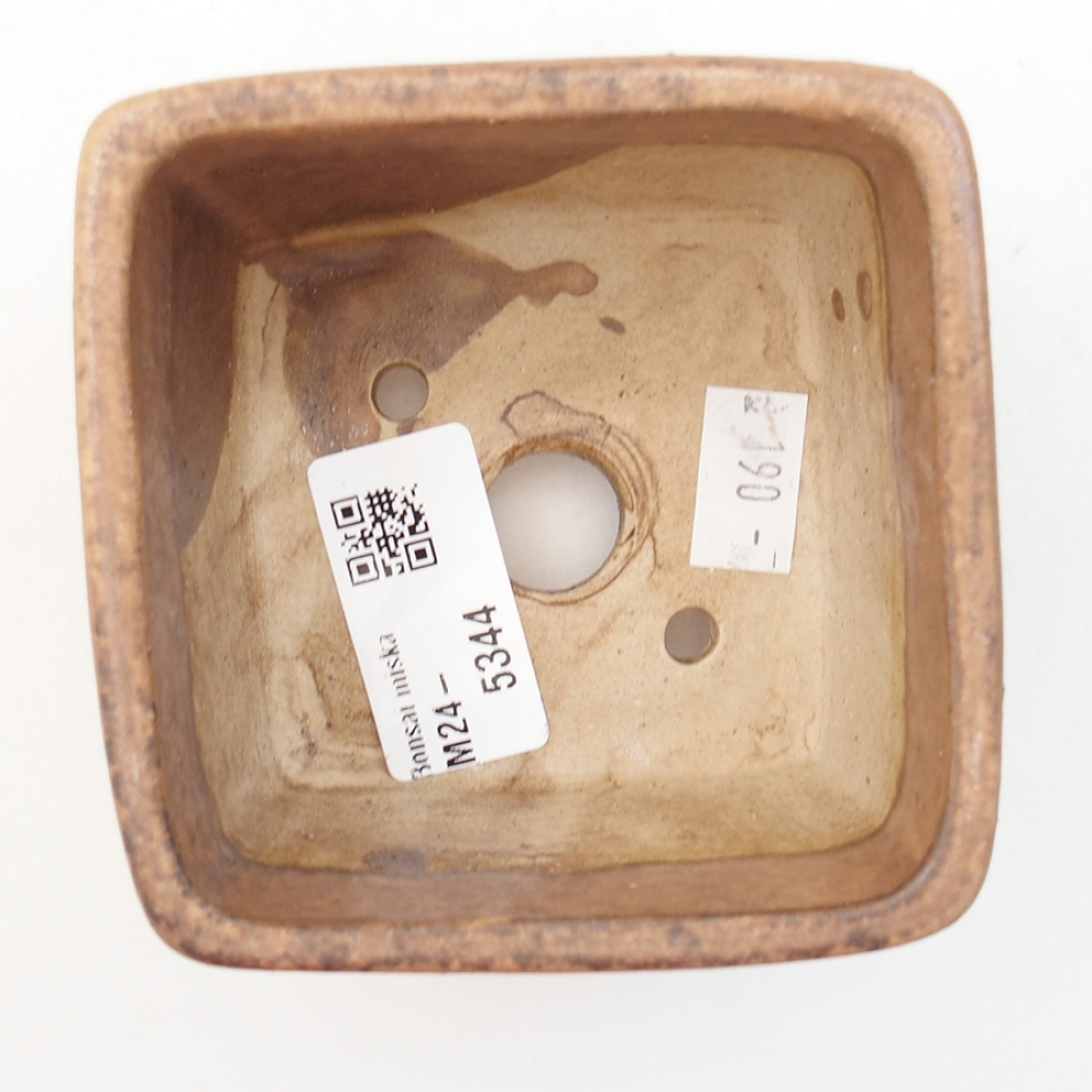 Keramická bonsai miska 8,5 x 8,5 x 5,5 cm, farba ružová