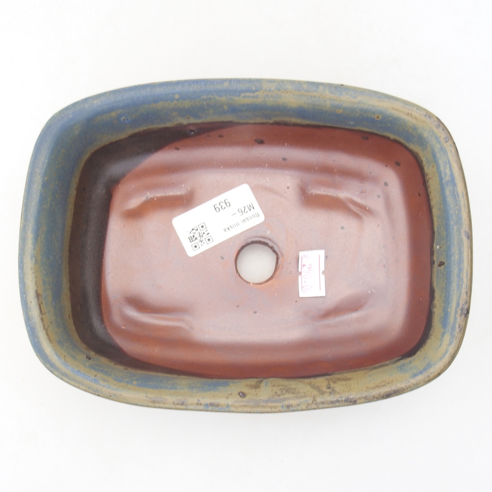 Keramická miska na bonsaje 18,5 x 13,5 x 5 cm, farba modrá