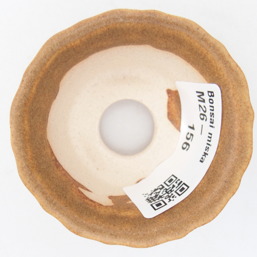 Mini bonsajová miska 5,5 x 5,5 x 3 cm, hnedá