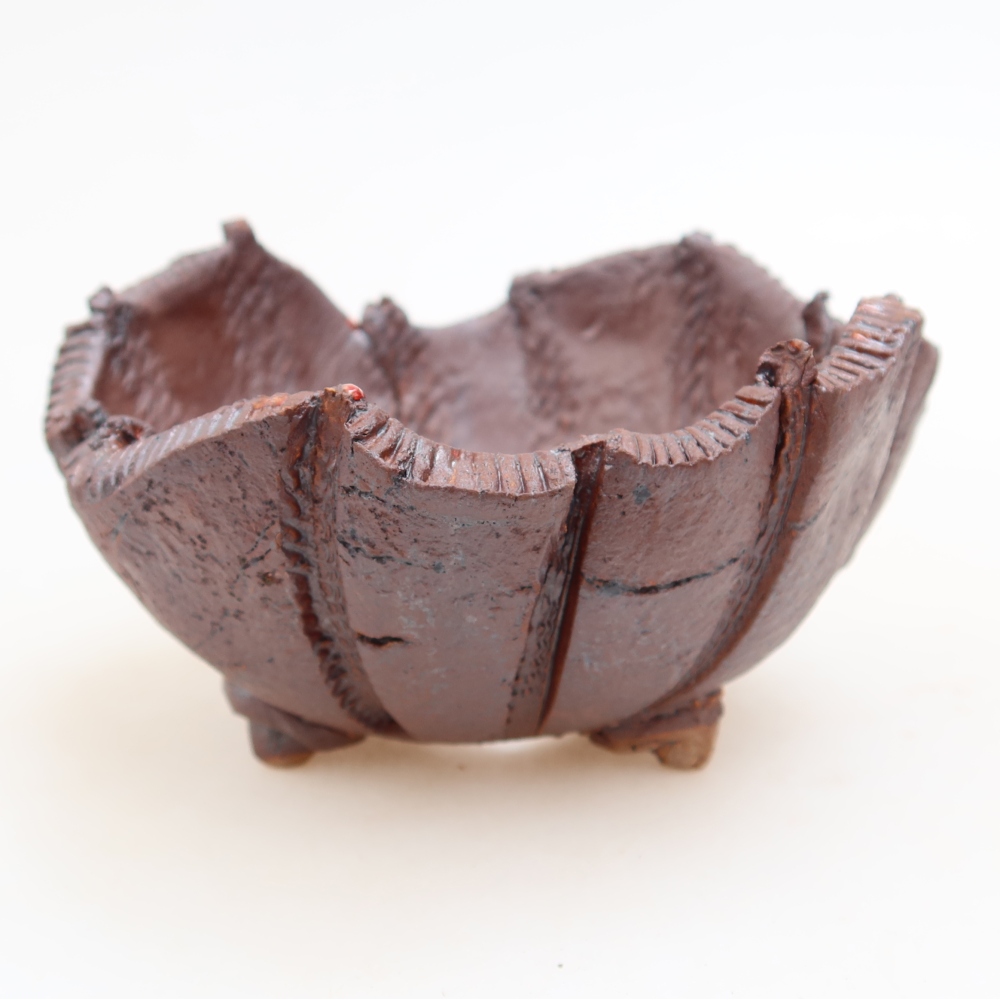 Keramická škrupina  10,5 x 10,5 x 6,5 cm, farba: kovová