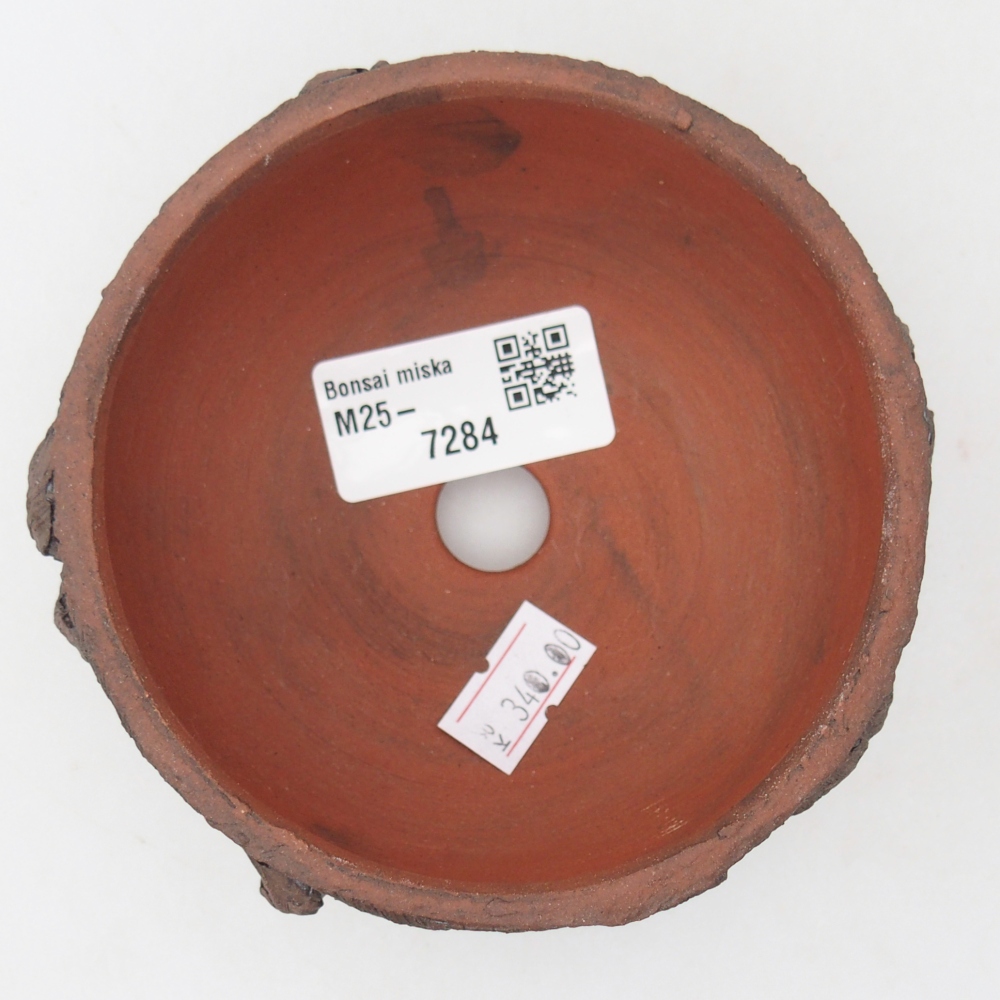Keramická miska na bonsaje 10 x 10 x 5 cm, hnedá