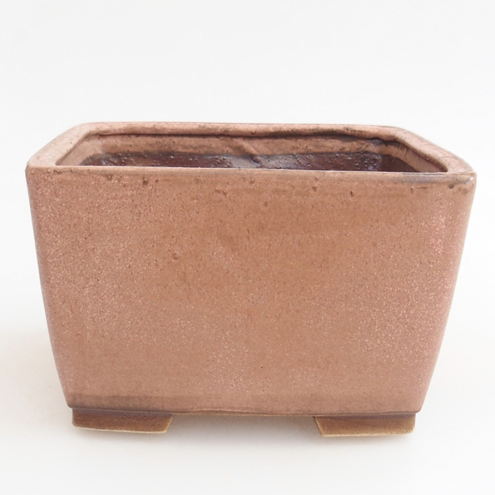 Keramická miska na bonsaje 15 x 15 x 9,5 cm, ružová