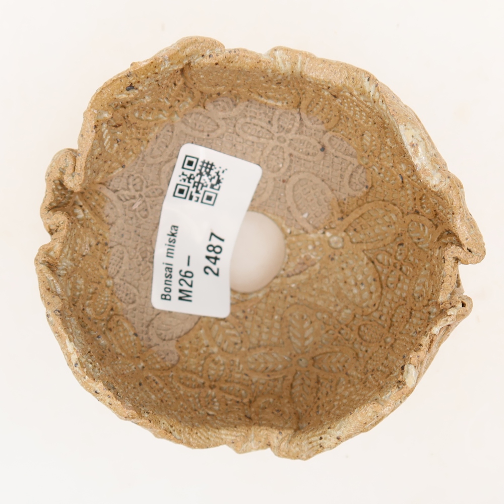 Keramická mušľa 8,5 x 8,5 x 6 cm , farba béžová
