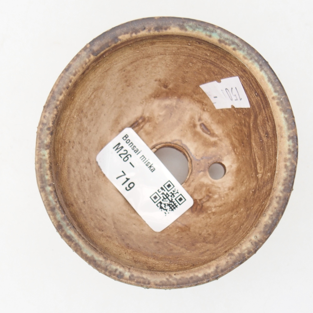 Keramická miska na bonsaje 8,5 x 8,5 x 5 cm, zelená