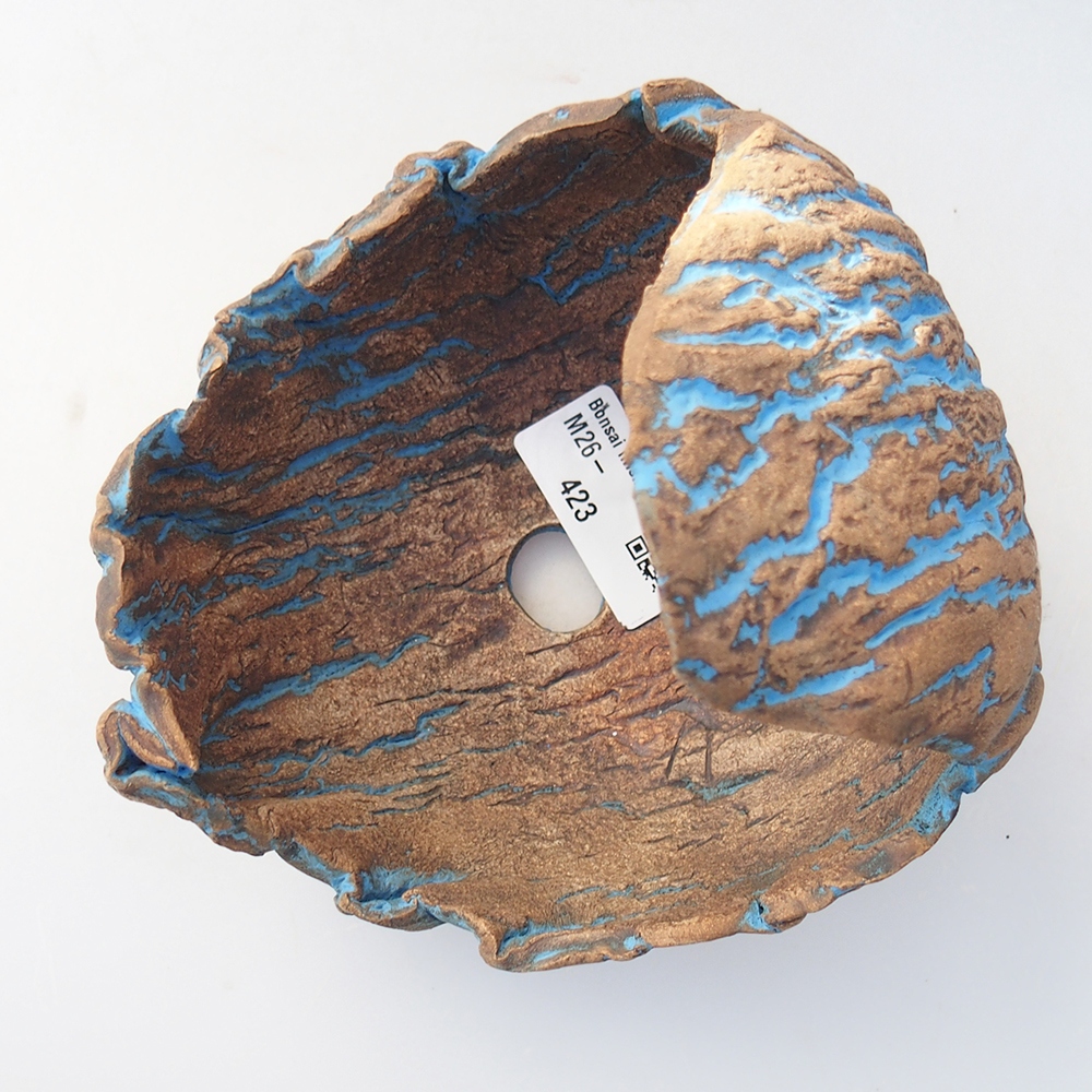 Keramická mušľa 14 x 13 x 14 cm , farba žltá