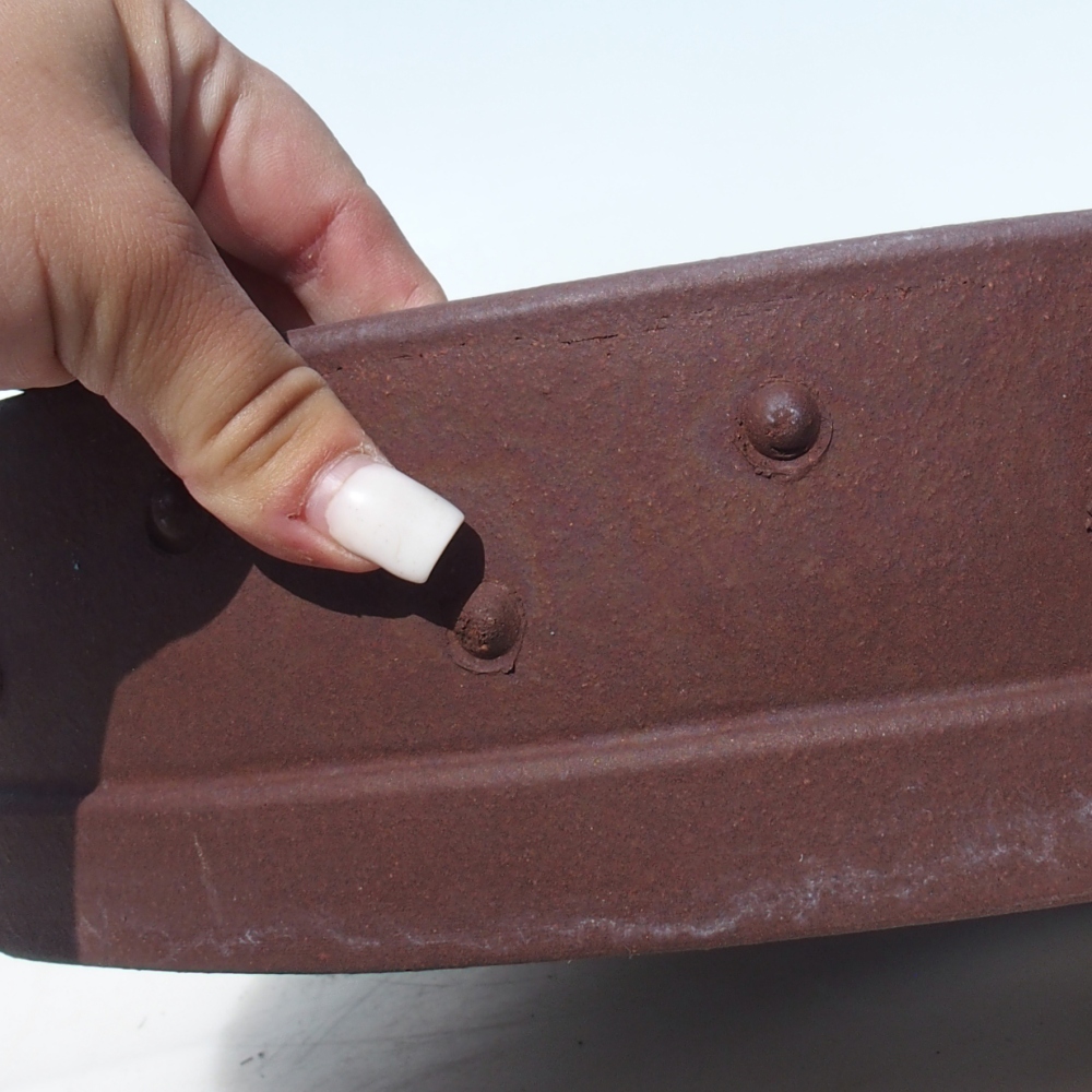 Miska na bonsaj 37 x 37 x 8,5 cm breza hnedá