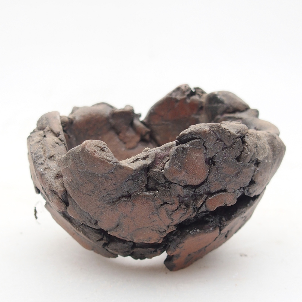 Keramická Škrupina 6 x 6 x 4 cm, farba hnedá