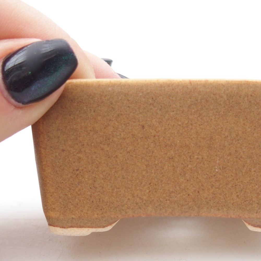 Mini bonsajová miska 7 x 5 x 3,5 cm, hnedá