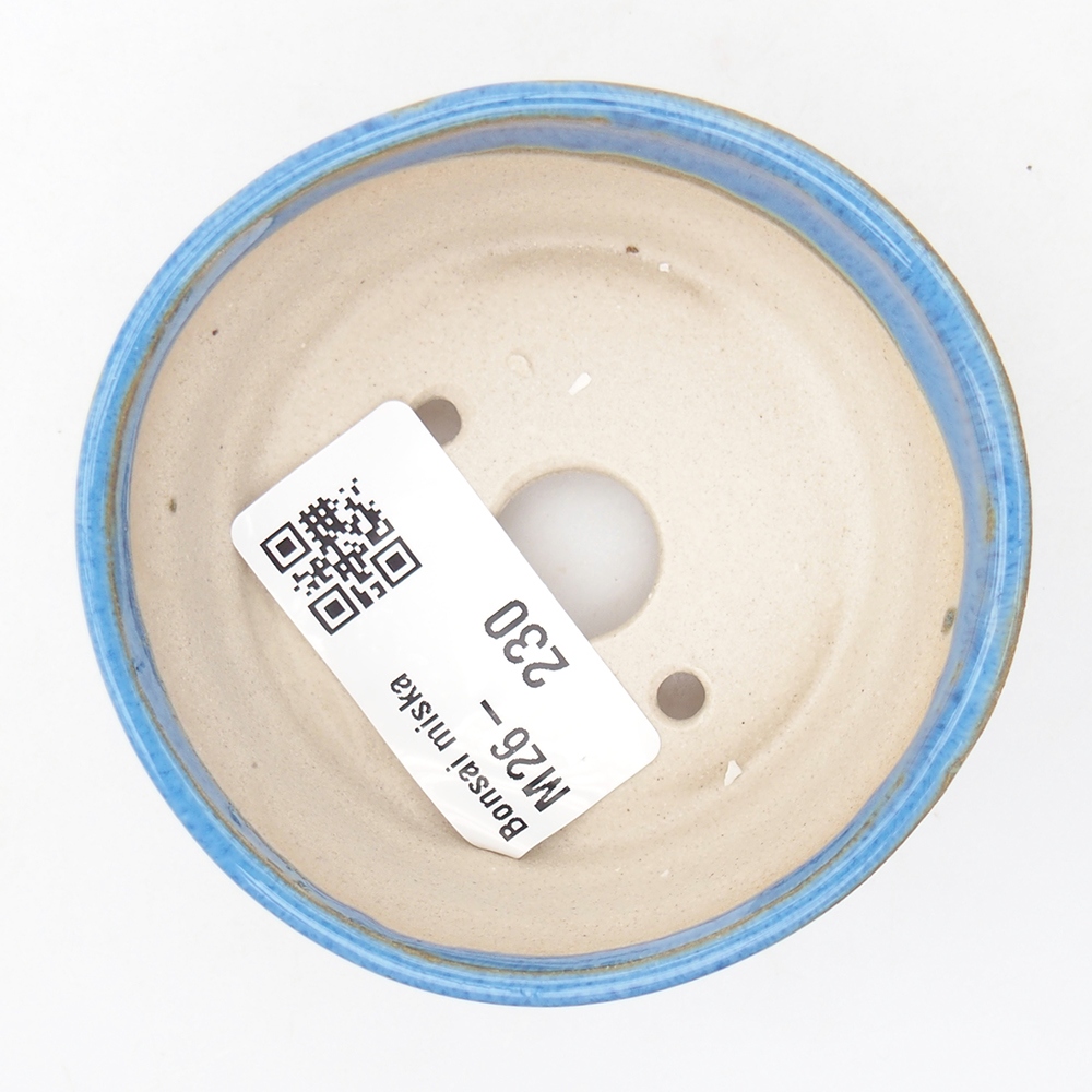 Mini bonsajová miska 7 x 7 x 3 cm, modrá