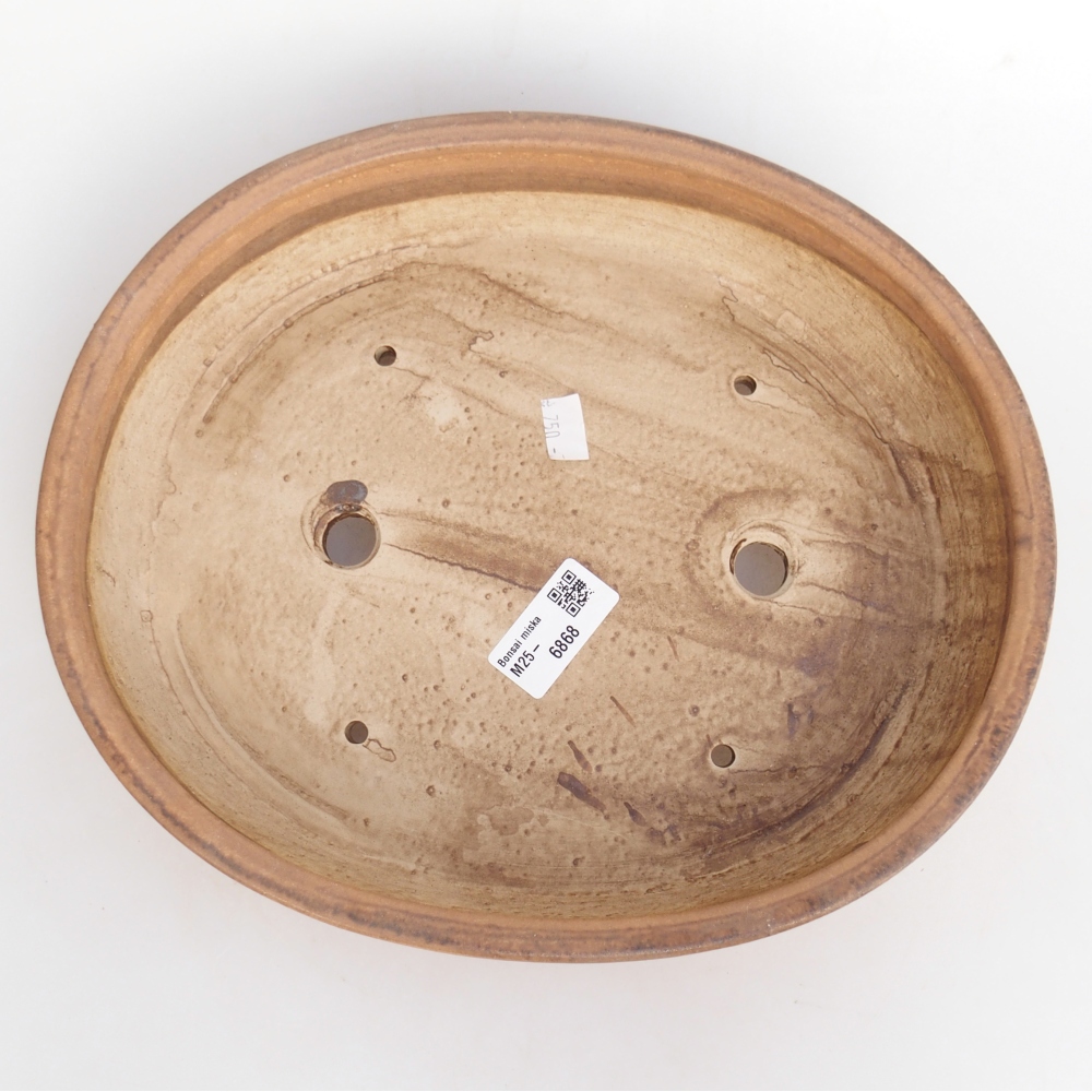 Keramická miska na bonsaje 28 x 24 x 6 cm, ružová