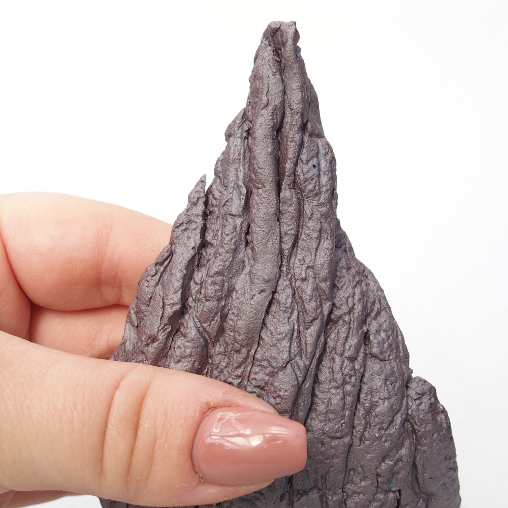 Keramická mušľa 9,5 x 8 x 11,5 cm , kovová farba