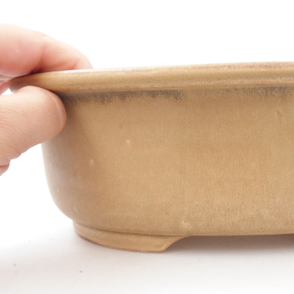Keramická bonsai miska 23,5 x 19 x 8 cm, farba ružová