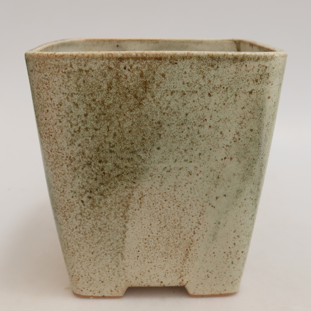 Keramická miska na bonsaje 13,5 x 13,5 x 15 cm, zelená